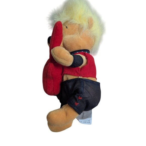 Disney Store Winnie The Pooh Rock Star Plush Toy With Guitar & Spiky Hair 9" - Picture 3 of 9